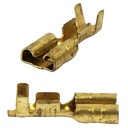 TERMINAL HEMBRA STOP (ANCHO 2,8mm) BRONCE X 100 U. PLASTICA VC (698)