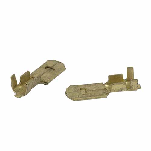 TERMINAL MACHO (ANCHO 6,3mm) BRONCE X 100 U. PLASTICA VC (702)