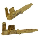 TERMINAL MACHO CON TRABA P/FICHA (ANCHO 2,8mm) BRONCE X 100 U. PLASTICA VC (776)