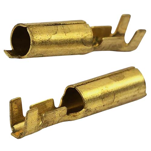 TERMINAL TUBO HEMBRA Ø 4mmm BRONCE X 100 U. PLASTICA VC (703)