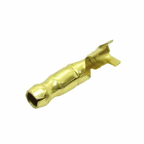 TERMINAL TUBO MACHO Ø 4mmm BRONCE X 100 U. PLASTICA VC (704)