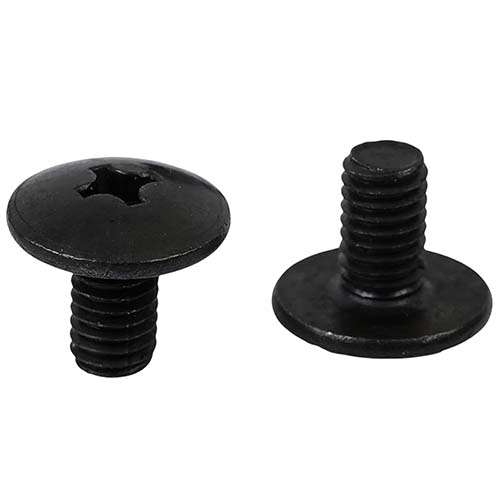 TORNILLO M6X10 NEGRO P/PLASTICOS CABEZA Ø 16mm X UNIDAD PLASTICA VC (T006N)