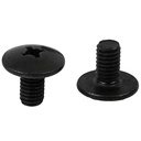 TORNILLO M6X10 NEGRO P/PLASTICOS CABEZA Ø 16mm X UNIDAD PLASTICA VC (T006N)