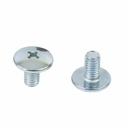 TORNILLO M6X10 PLATEADO P/PLASTICOS CABEZA Ø 16mm X UNIDAD PLASTICA VC (T001A)