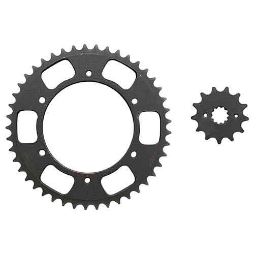 CORONA Y PIÑON HONDA XR 250 TORNADO (PRO-CEMENTADO NEGRO) (48-12) CREUSO (9089-KIT)
