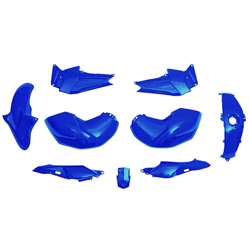 KIT CARENADO FZ 16 AZUL 9 PZAS. PLASTICA VC (1052A)