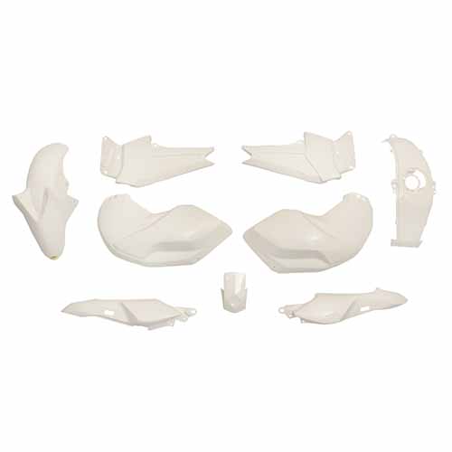 KIT CARENADO FZ 16 BLANCO 9 PZAS. PLASTICA VC (1052B)
