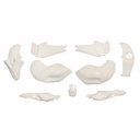 KIT CARENADO FZ 16 BLANCO 9 PZAS. PLASTICA VC (1052B)