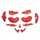 KIT CARENADO FZ 16 ROJO 9 PZAS. PLASTICA VC (1052R)