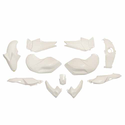 KIT CARENADO FZ 16 BLANCO 11 PZAS. PLASTICA VC (1053B)