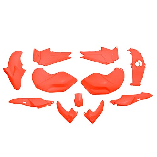KIT CARENADO FZ 16 ROJO 11 PZAS. PLASTICA VC (1053R)