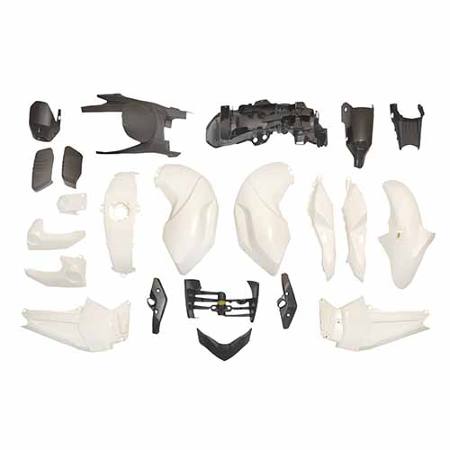 KIT CARENADO FZ 16 BLANCO 20 PZAS. PLASTICA VC (1054B)