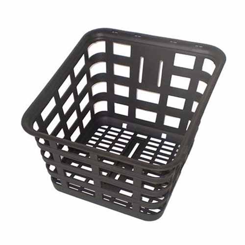 CANASTO UNIV. DEPORTIVO 33X30X24 P/MOTO Y BICI NEGRO PLASTICA VC (650)