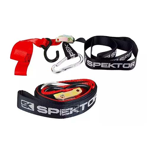 ZUNCHO AMARRE 40mm REFORZADO XL NEGRO/ROJO (JUEGO) SPEKTOR (SPK008ZU)