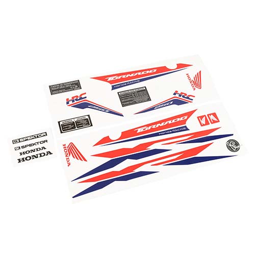 CALCO HONDA XR 250 TORNADO '18 "HRC" MOTO BLANCA KIT SPEKTOR (SPK802B)