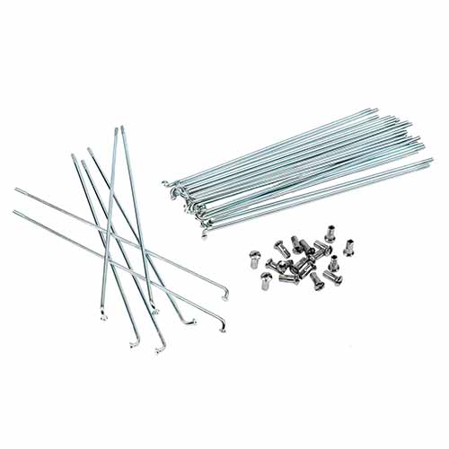 RAYOS + NIPLES 160mm X 4.0mm (36u) CROMADO STD
