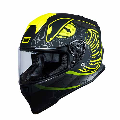 CASCO H151 DINAMO FIGHTER MATT FLUO YELLOW/BLACK L ORIGINE