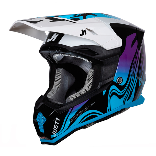 CASCO J22F FIBRA DE VIDRIO FLUID BLUE/BLACK L JUST1
