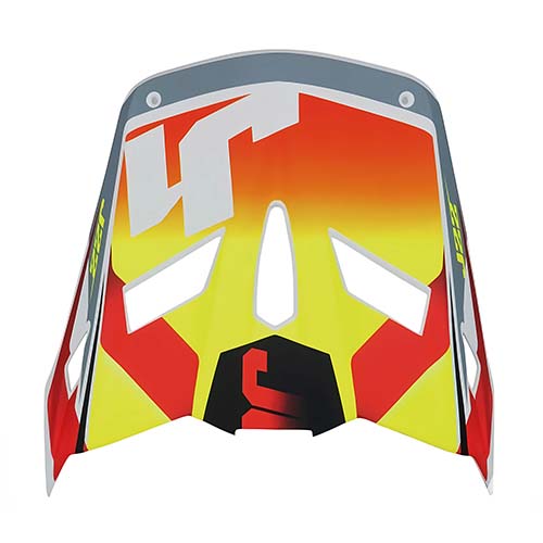 VISERA J22F FIBRA DE VIDRIO FRENETIK FIRE FLUO YELLOW/RED/WHITE MATT JUST1