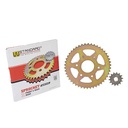 CORONA Y PIÑON BAJAJ DOMINAR 400 / KTM DUKE 390 (46/14) PASO 520 DORADA STD