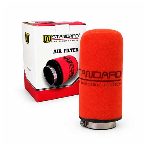 FILTRO DE AIRE COMPETICIÓN CON RESORTE 43X150 mm STD