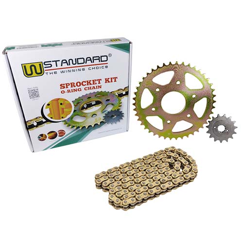 KIT TRANSMISION DOMINAR 400 / KTM DUKE 390 (42T / 15T) 520HO-120L C/CAD DOR. C/ ORING STD