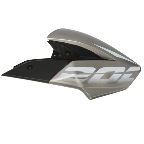 CACHA LATERAL TANQUE BAJAJ ROUSER NS 200 (2024) GRIS LADO DERECHO MTC
