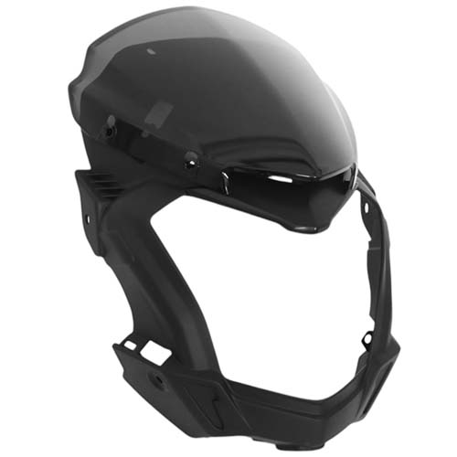 CUBRE OPTICA + PARABRISA BAJAJ DOMINAR 250 / 400 NEGRO MTC