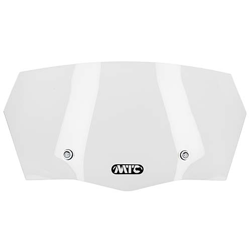 DEFLECTOR DE PARABRISAS TRANSPARENTE UNIVERSAL CON SOPORTE PHANTOM MTC (NAC)