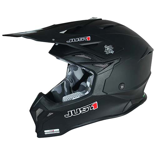 CASCO JUST1 J39 SOLID BLACK MATT S