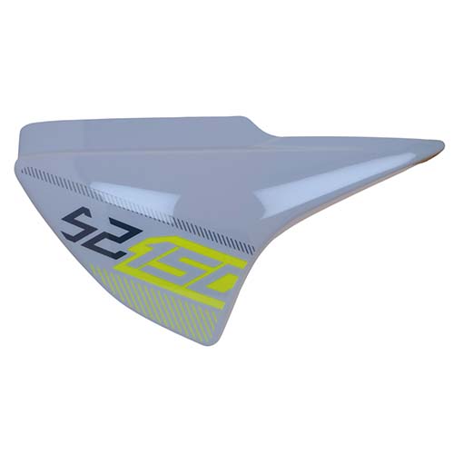 CACHA LATERAL MOTOMEL NEW S2 150 TUBULAR LADO DERECHO GRIS OEM