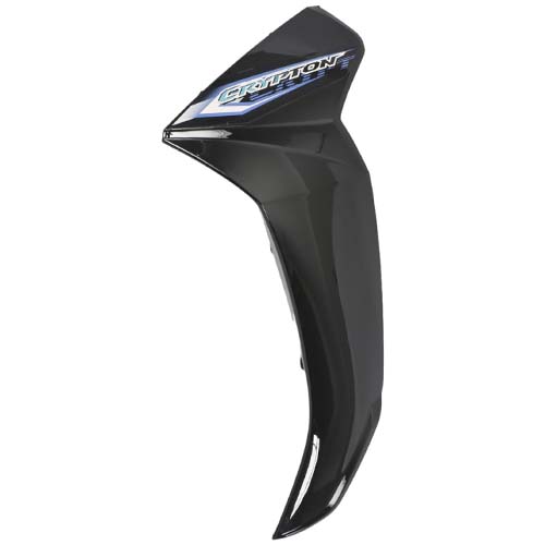 CUBRE PIERNA EXTERIOR YAMAHA NEW CRYPTON 110 NEGRO LADO IZQUIERDO (C/CALCO) MTC