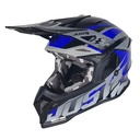 CASCO JUST1 J39 REVO GREY/BLUE/BLACK GLOSS XXL