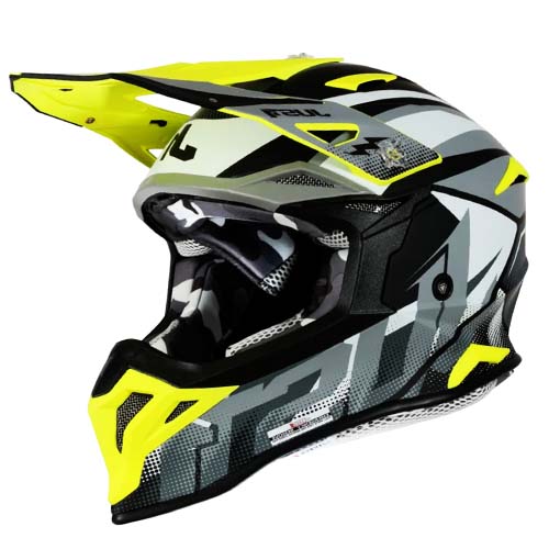 CASCO JUST1 J39 REVO GREY/YELLOW FLUO/BLACK MATT S