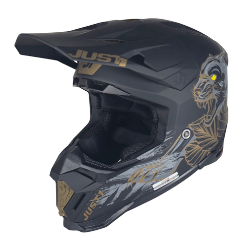 CASCO JUST1 J40 PANTER BLACK MATT XL