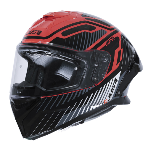 CASCO JUST1 J-STR TACTICAL RED/SILVER GLOSS XXL