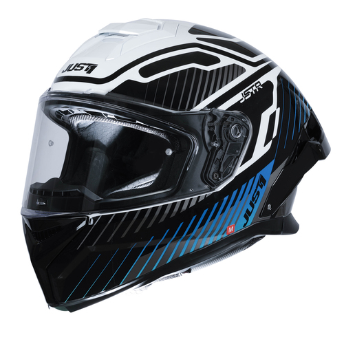 CASCO JUST1 J-STR TACTICAL BLUE/WHITE GLOSS L
