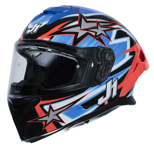 CASCO JUST1 J-STR ASTRO RED/BLUE/BLACK GLOSS XXL