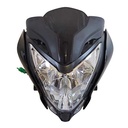 FAROL DEL. (OPTICA) COMPLETO BAJAJ ROUSER NS200 NEGRO FONGROUND
