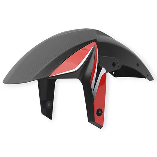 GUARDABARRO DEL. BAJAJ ROUSER NS200 ROJO/BLANCO MTC