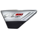 CACHA LATERAL SUZUKI AX100 GRIS LADO IZQUIERDO MTC