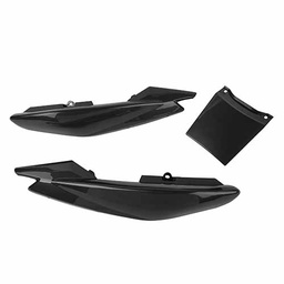 [MTC0850] CACHA BAJO ASIENTO + UNION YAMAHA YBR125 ED FACTOR NEGRO (3PCS) MTC