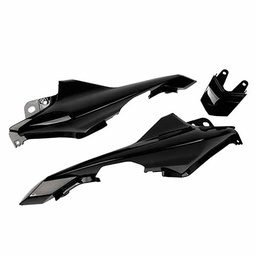 [C82143] CACHA BAJO ASIENTO + UNION COLIN YAMAHA FZ16 2.0 / FZ-S NEGRO (JGO) MTC