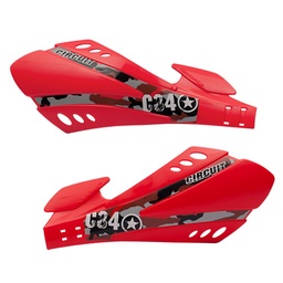 [CIR114] CUBRE MANO SX FRENO A DISCO ROJO FLUO (JGO) CIRCUIT PM030-011