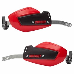 [CIR362] PROTECTOR DE MANO ALLOY BICOMPONENTE HIERRO NEGRO/ROJO (JGO) CIRCUIT PM040-21V