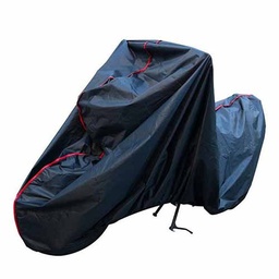 [DIN034] CUBRE MOTO SILVER NEGRO TALLE M DINAMIC