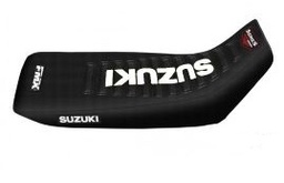 [FUN254] FUNDA ASIENTO SUZUKI DR 250/350 NEGRO/NEGRO/BLANCO FMX (MXS HFS 103NNB)