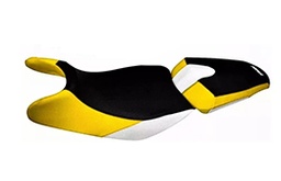 [FUN379] FUNDA DE ASIENTO BAJAJ ROUSER NS200 DOBLE TRICOLOR NBY (MXR TG 607NBY)