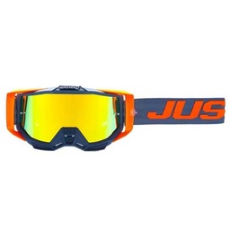 [J1A023] ANTIPARRA JUST1 IRIS SOLID TRACK ORANGE/GREY (MICA REPUESTO + TEAR OFF 8pcs)