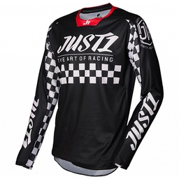 [J1C001] JERSEY (BUZO) MOTOCROSS JUST1 J-FORCE RACER BLACK/WHITE S